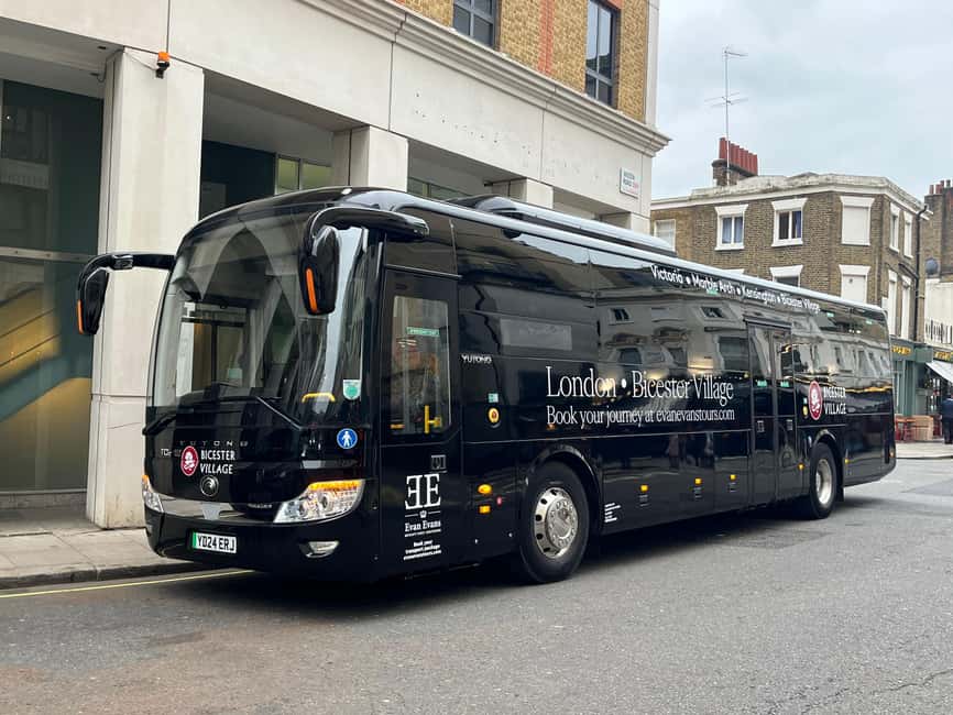 Bicester Village Shopping Trip from London with VIP Discount - Luxury Coach From London: Comfort and the Real Timing Math