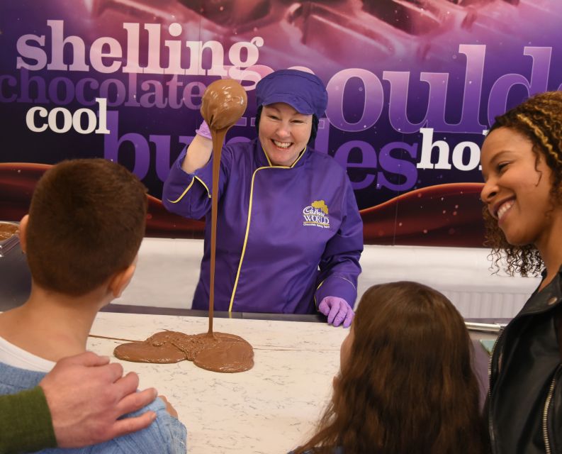 Birmingham: Cadbury World Entry Ticket - Meeting the Cadbury drumming gorilla and other character moments