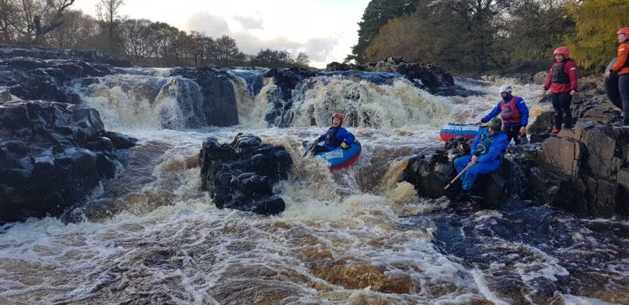 Bowlees: Guided White Water Tubing Adventure - Practicing before the rapids: learning the skills you’ll use immediately