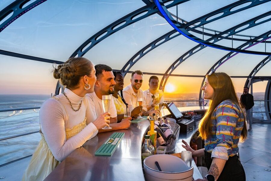 Brighton: Sky Bar i360 Entry Ticket with One Drink - What you actually see from up there: Brighton and the South Coast