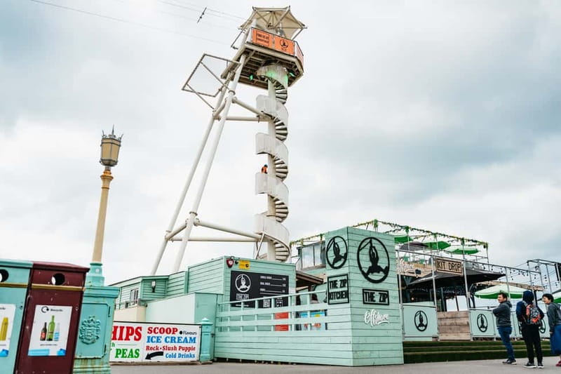 Brighton: Zip Wire Experience Ticket - Landing Into the Boat Hull on the Beach