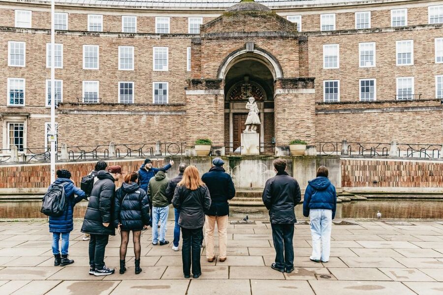 Bristol: Blackbeard to Banksy Guided Walking Tour - Castle Park, Bristol Bridge, and the harborside lead-in