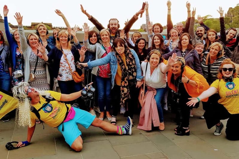 Cardiff: Silent Disco Adventure Tour - Headphones and music eras, and why you do not need to be a dancer