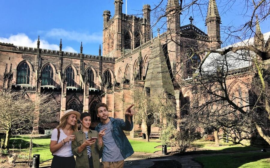 Chester: City Walking Tour & Exploration Game - Chester Quest: Roman Streets, Walls, and River Dee in One App