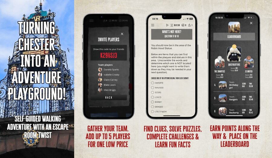 Chester: City Walking Tour & Exploration Game - How the Quest Works, From Team Play to Leaderboard Racing