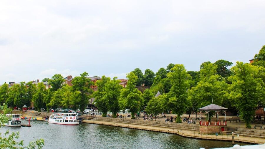 Chester: City Walking Tour & Exploration Game - Grosvenor Park Gardens Break, Then River Dee Promenade