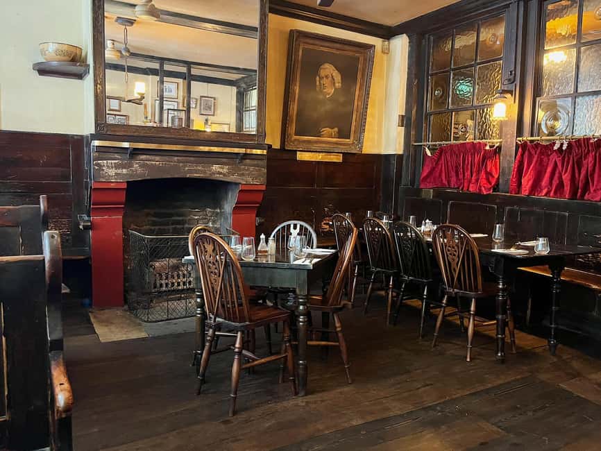 City of London: Historic Pub Walking Tour - Ye Olde Cheshire Cheese, where Dickens and Dr. Samuel Johnson become part of the room