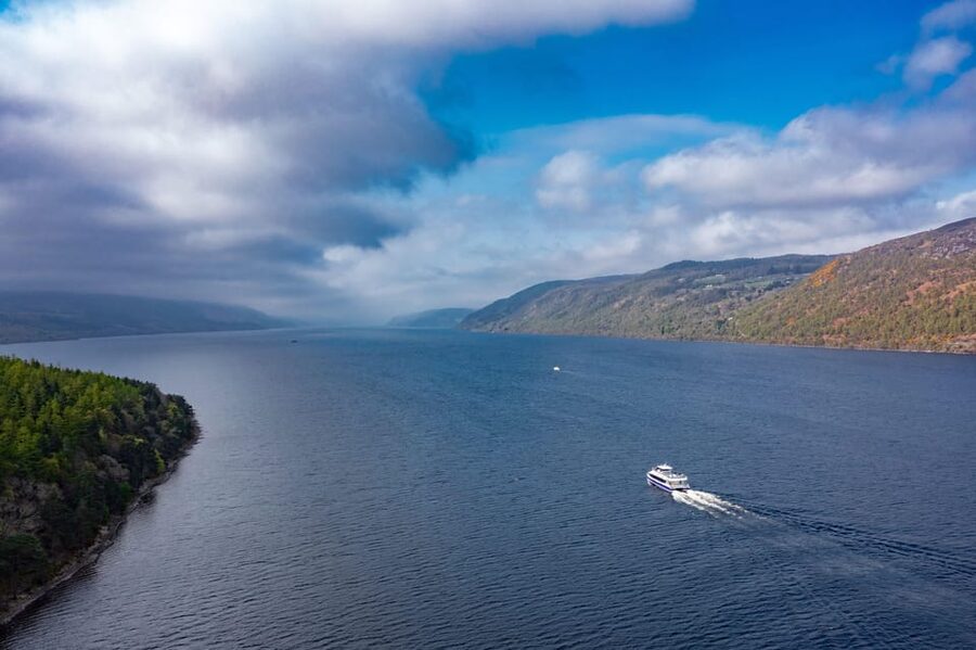 Dochgarroch: Caledonian Canal and Loch Ness 50min Cruise - Loch Ness opens up fast, and the panorama moment is the point