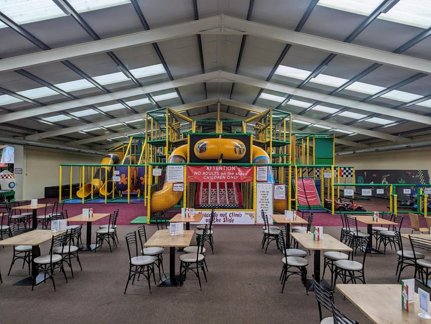 Durham: Adventure Valley Farm Park Entry Ticket - Indoor Play Town: the weather-proof 18,000-square-foot engine