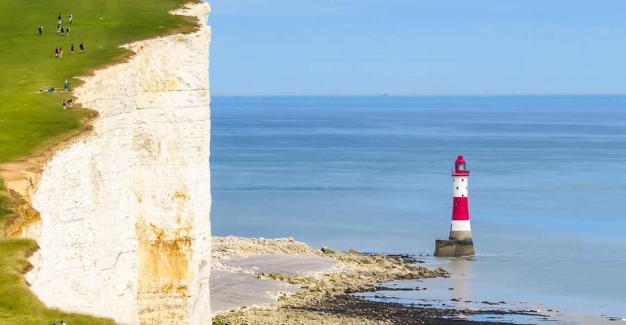 From Brighton: Seven Sisters and South Downs Tour - Beachy Head and the 530-foot chalk cliff walk