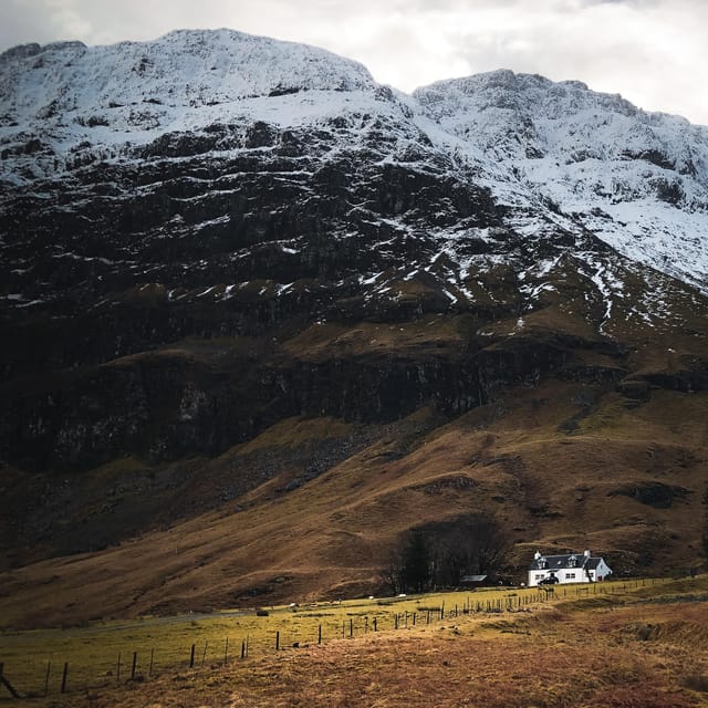 From Edinburgh: Glenfinnan Viaduct and Glencoe Day Trip - Fort William, lunch stop in the shadow of Ben Nevis