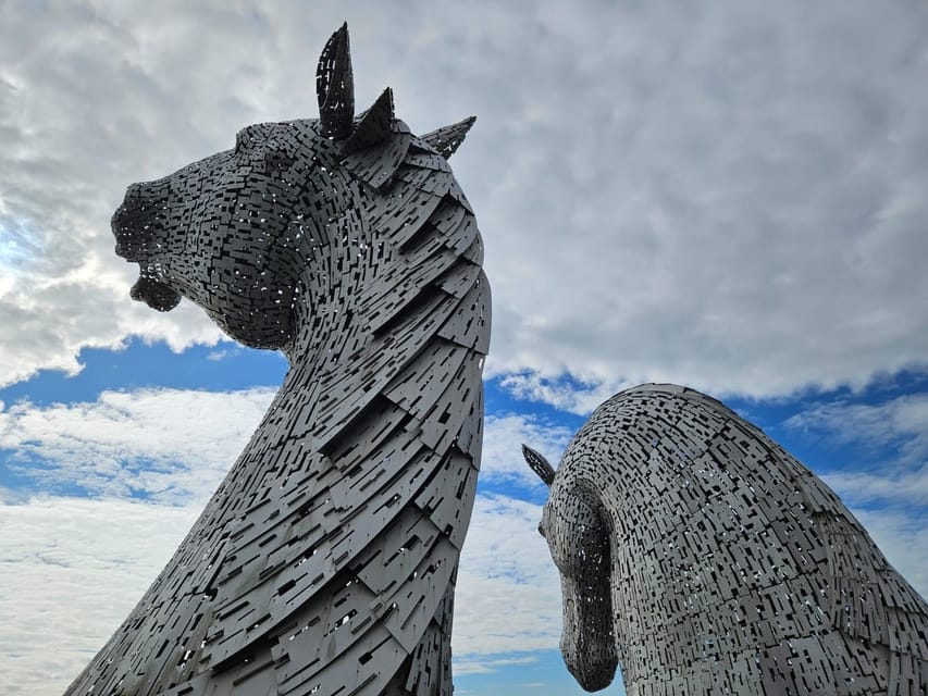 From Glasgow: The Kelpies, St Andrews and Fife Adventure - The Kelpies at The Helix: start with steel horses