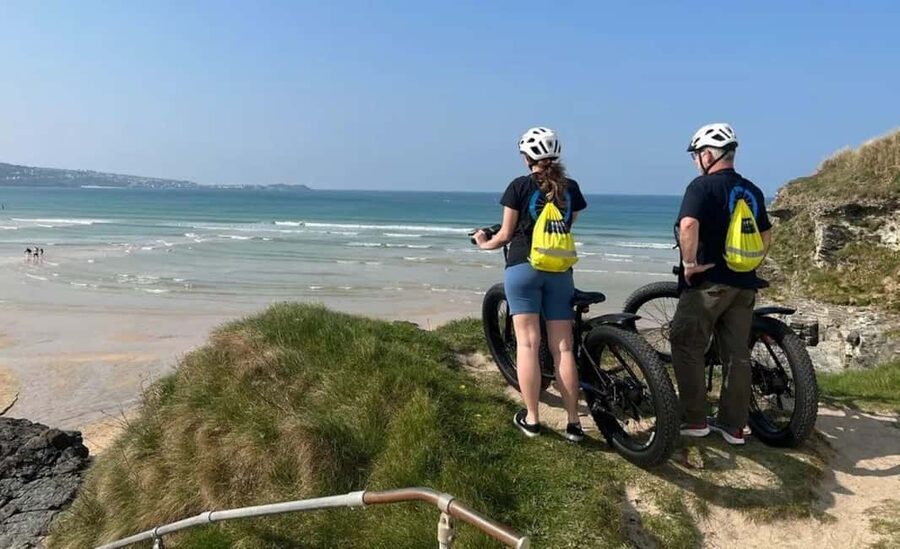 Hayle: 4-Hours Fat-Tyre E-Bike Hire - Refreshment Stops You’ll Actually Appreciate, Including Hells Mouth