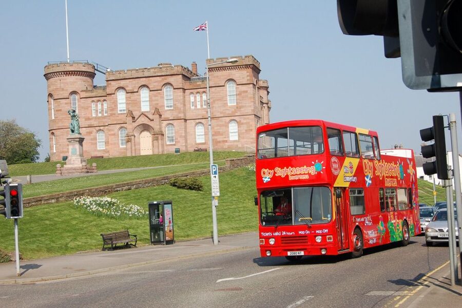 Inverness: City Sightseeing Hop-On Hop-Off Bus Tour - Getting Oriented From the Top Deck at Inverness Bus Station