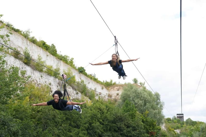 Kent: England’s Longest Zip Wire – 720m Flight over Quarry - Where you meet at Hangloose Adventure Bluewater