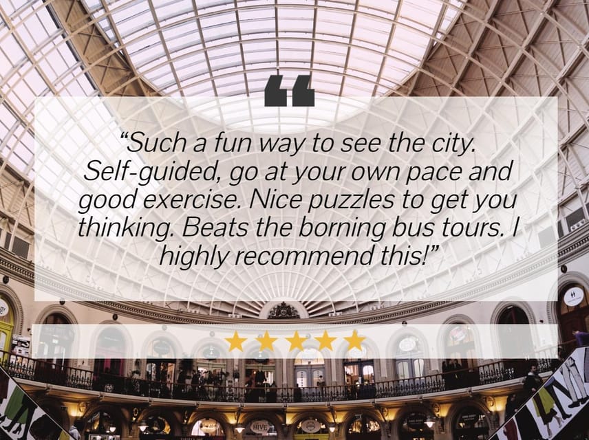 Leeds: City Walking Tour & Exploration Game - Planning your 2.2-mile route, time, and rest stops