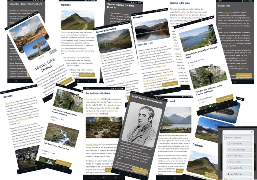 Literary Lake District: Online Road Trip Travel Guide - Quick hits