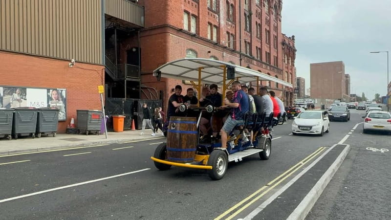 LIVERPOOL BEER BIKE WITH BEER INCLUDED - The 60-Minute Ride: Your Moving Mini-Bar
