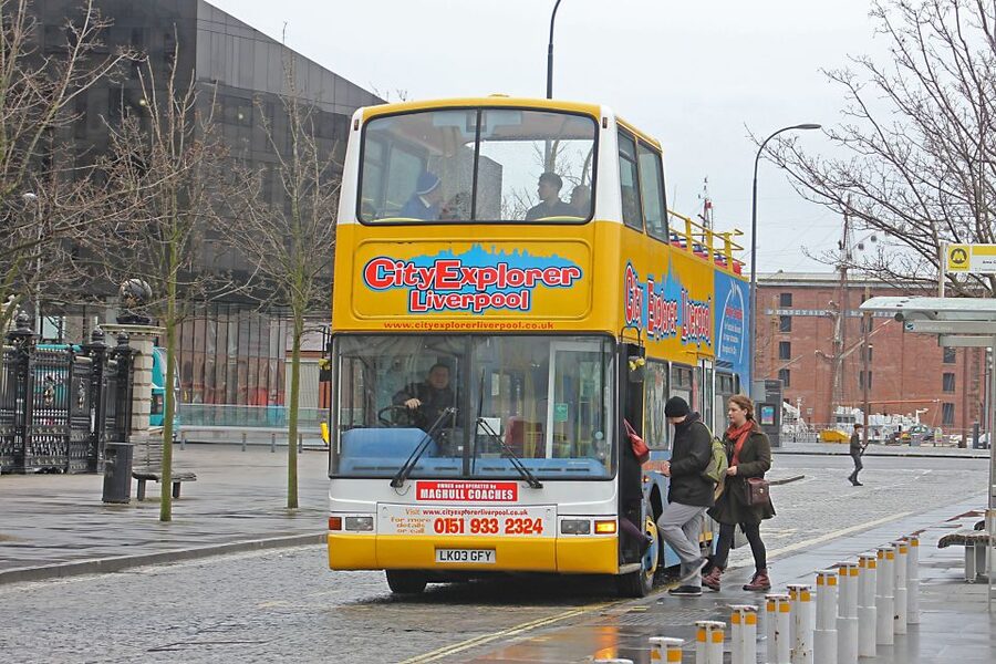 Liverpool City Explorer 24 hour hop-on hop-off Bus Tour - Getting Your Bearings from Canada Boulevard and the 50 Minute Loop