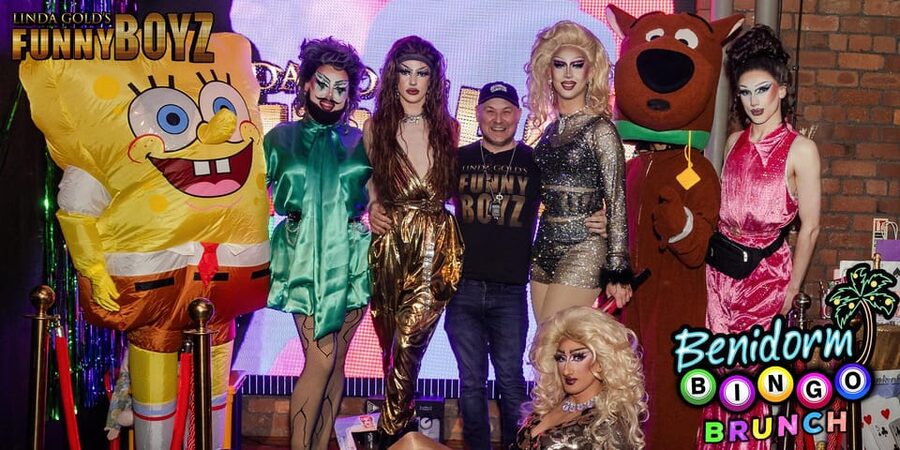Liverpool: FunnyBoyz Benidorm Bingo Bottomless Brunch - VIP Party Package: what you get for hen dos, birthdays, and reunions