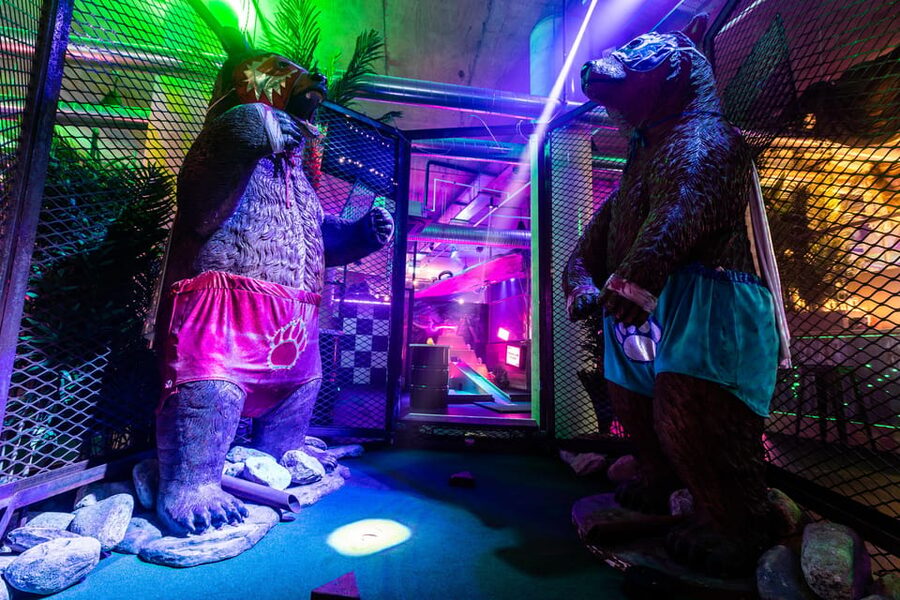 Liverpool: Junkyard Golf Tickets for 9 or 18 Holes - Circus FEAR-ground: clowns, a carousel of fear, and cage-fight chaos