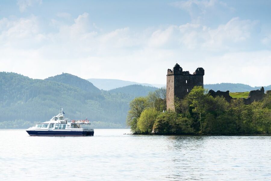 Loch Ness: Urquhart Castle Round-Trip Cruise - Urquhart Castle photos from the boat, with no time lost on shore