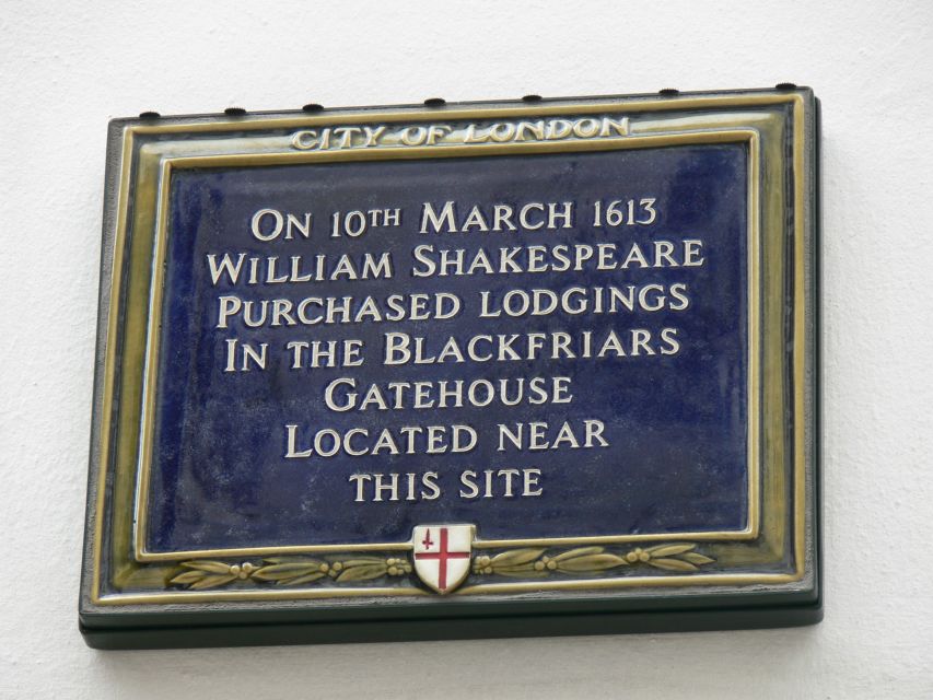 London: 2-Hour Shakespeare Walking Tour - Entering Shakespeare London from Blackfriars