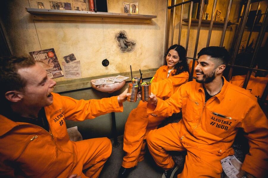 London: Alcotraz Immersive Prison Cocktail Experience Ticket - Price and value for a $79, 105-minute theatrical cocktail night