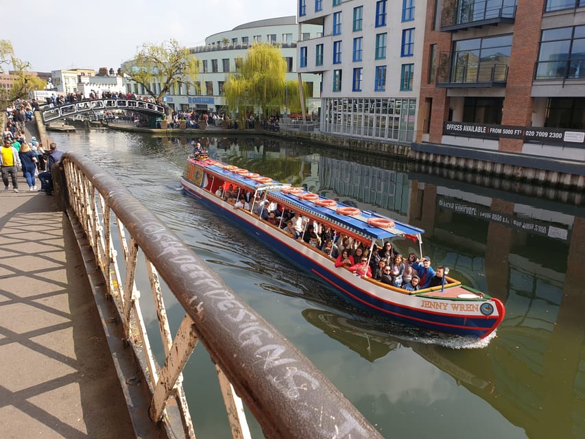 London: Canal Boat Ride on Camden Lock - The Hampstead Road Lock, where the fun is pure engineering
