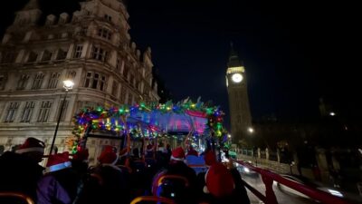 Christmas Lights Sightseeing Open-Top Bus Tour