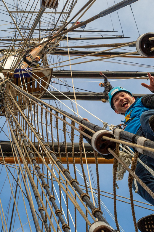 London: Cutty Sark Entry Ticket with Guided Rig Climb - The Final Test: Lower Topsail Yard