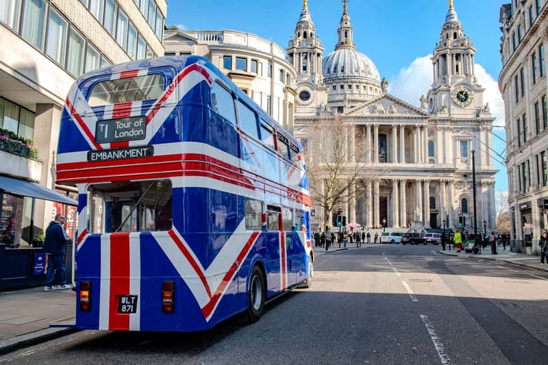 London: Great British Afternoon Tea Bus Tour - St Paul’s to Tower of London: prime views without the sprint