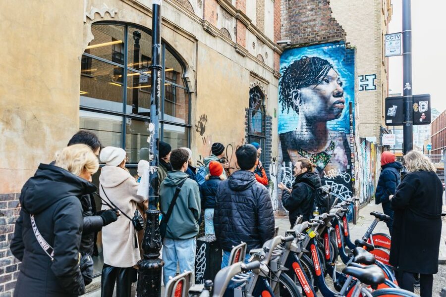London: Half-Day Street Art Tour and Workshop - The workshop: make a stencil, then spray paint with guidance