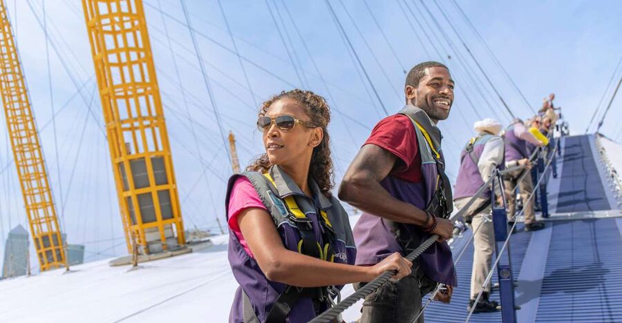 London: O2 Arena Rooftop Climbing Experience - Rooftop views at 52 meters: what you’ll spot when it’s clear