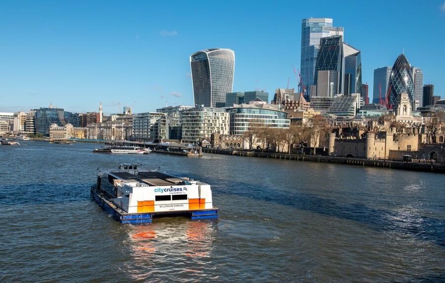 London River Thames Lunch Cruise - Boat comfort and seating: panoramic windows, fixed tables, and real view time
