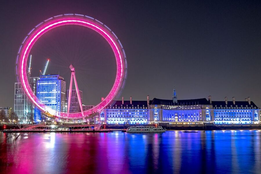 London: Tootbus London by Night Bus Tour - Big Ben, Parliament, and the London Eye in Motion