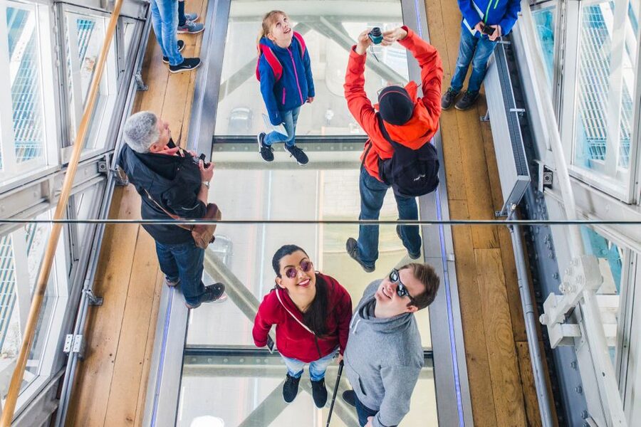 London: Tower Bridge Entry Ticket - The 42-metre glass walkway, height nerves, and photo timing