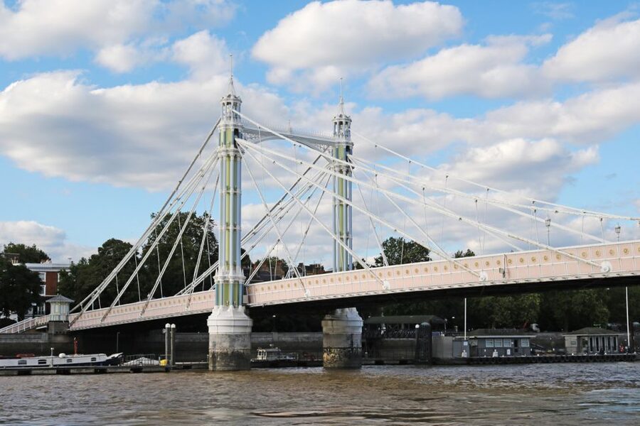 London: Westminster to Kew River Thames Cruise - The big landmarks you pass: Parliament, Battersea Power Station, and the bridges