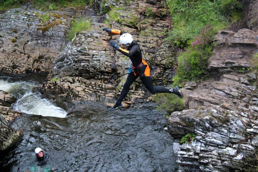 Roybridge, Lochaber: CANYONING - Laggan Canyon - Roy Bridge Meeting Point: How the Day Starts in Lochaber