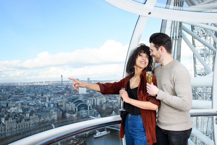 The London Eye Champagne Experience - Moët & Chandon Impérial Brut: included, chilled, and tied to the adult-only rule